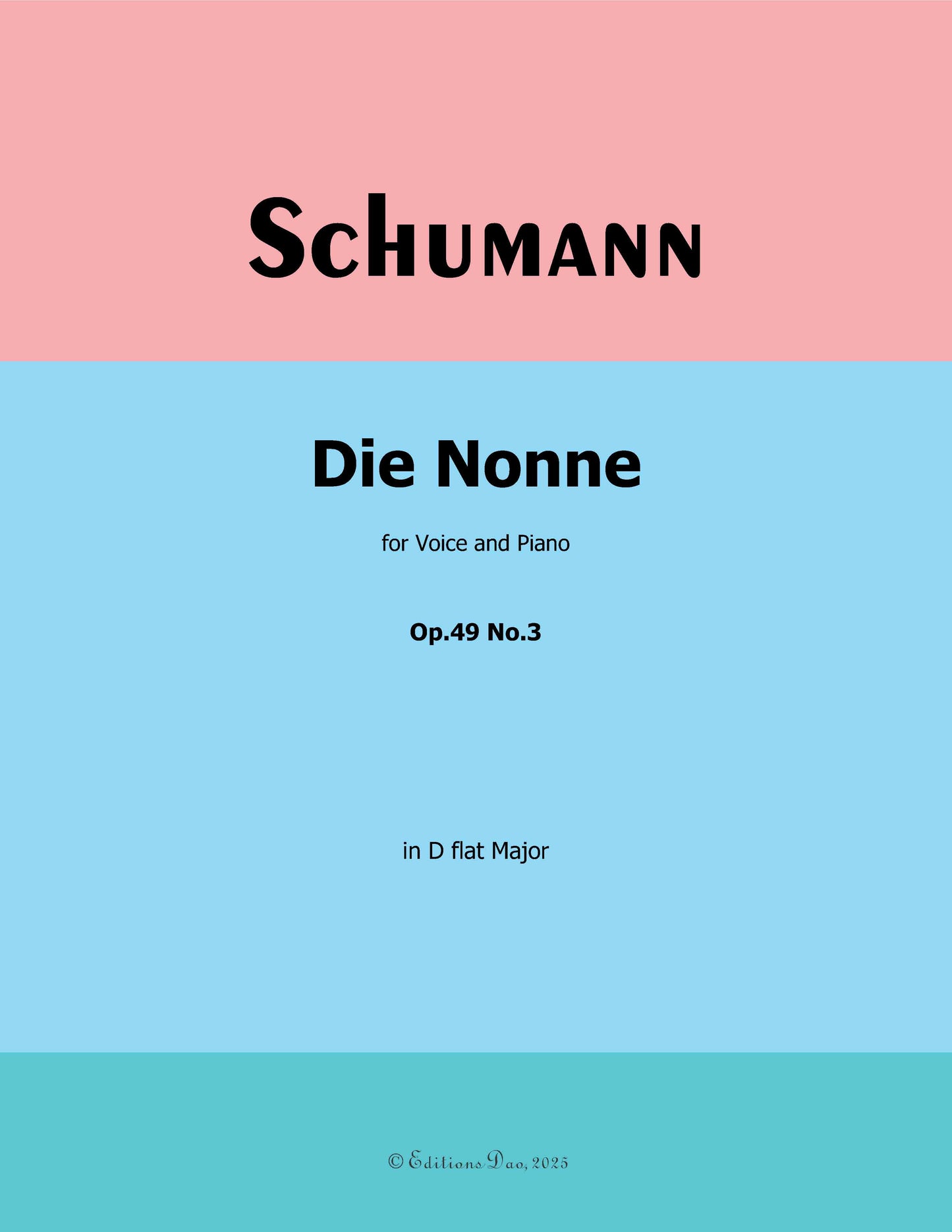 Die Nonne, by R. Schumann