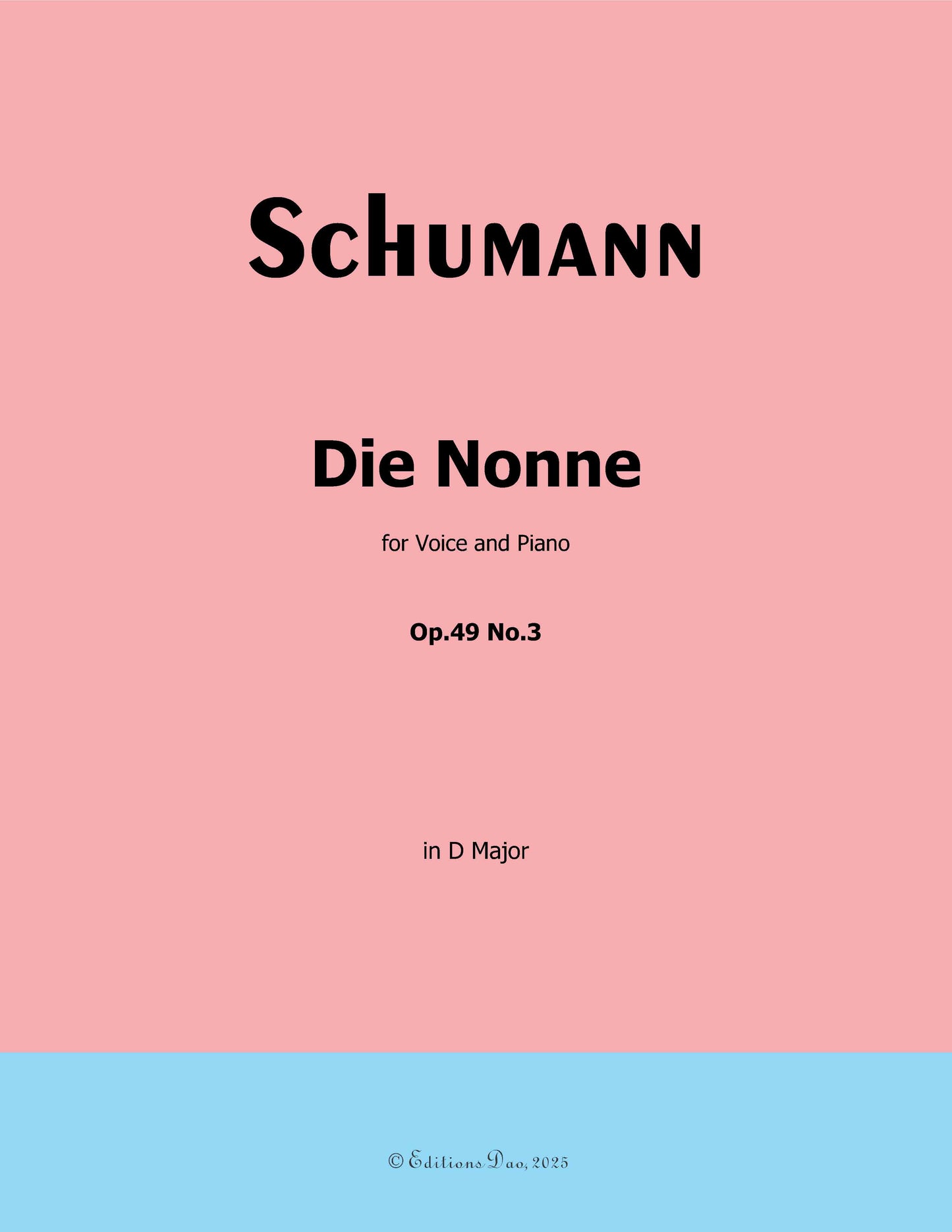 Die Nonne, by R. Schumann