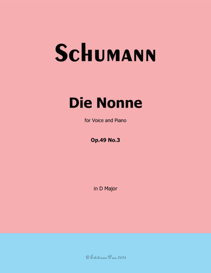 Die Nonne, by R. Schumann