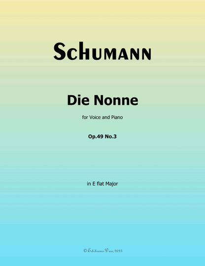 Die Nonne, by R. Schumann