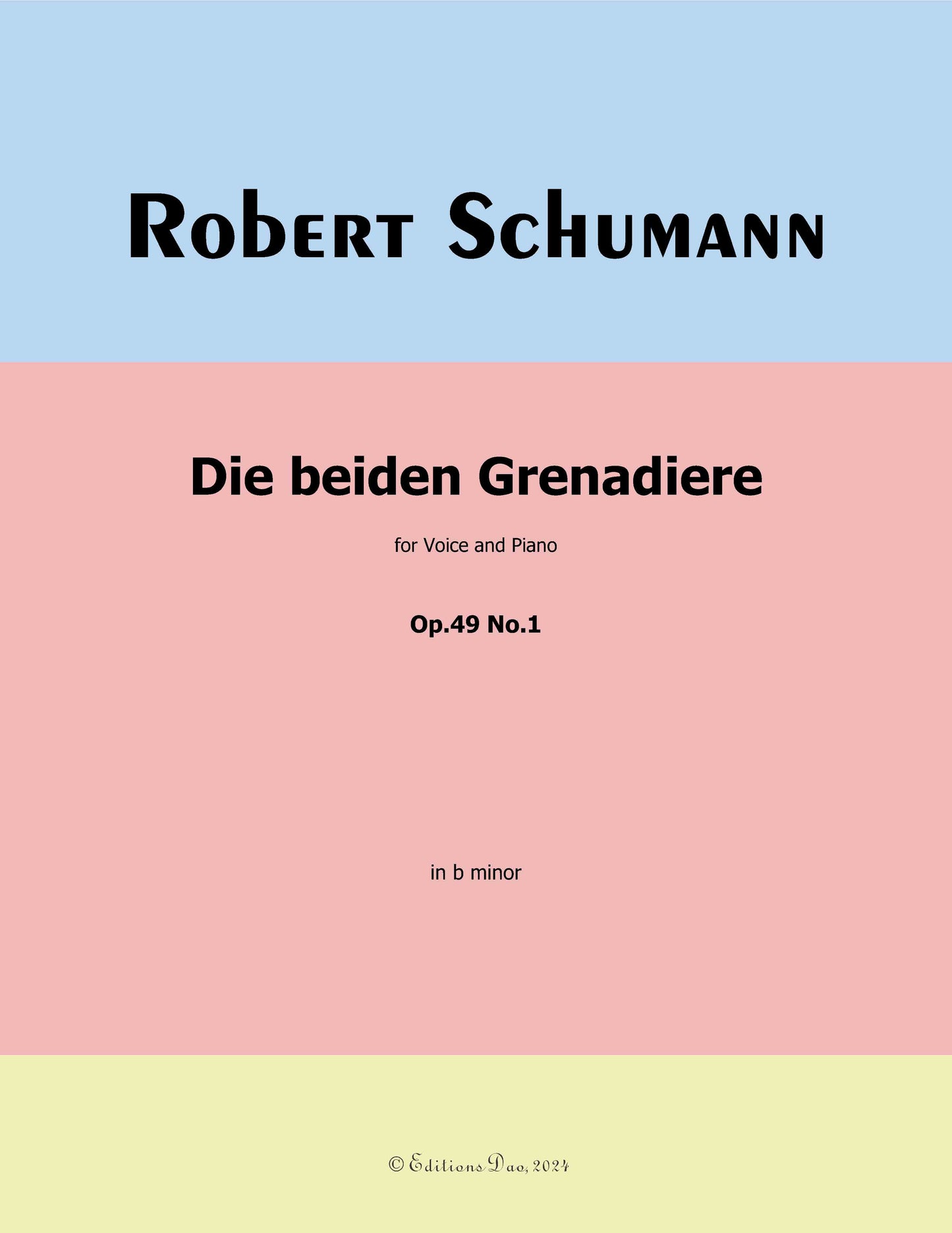 Die beiden Grenadiere, by R. Schumann