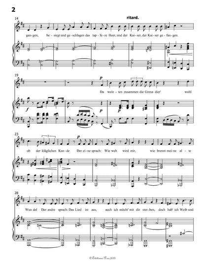 Die beiden Grenadiere, by R. Schumann