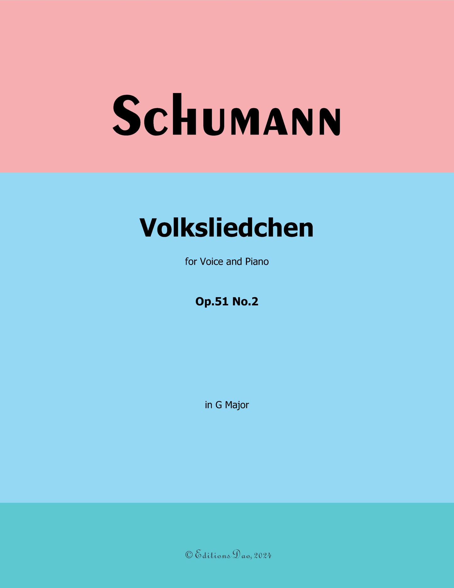 Volksliedchen, by R. Schumann