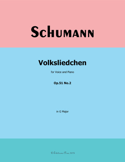 Volksliedchen, by R. Schumann