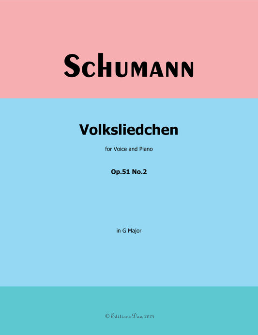 Volksliedchen, by R. Schumann