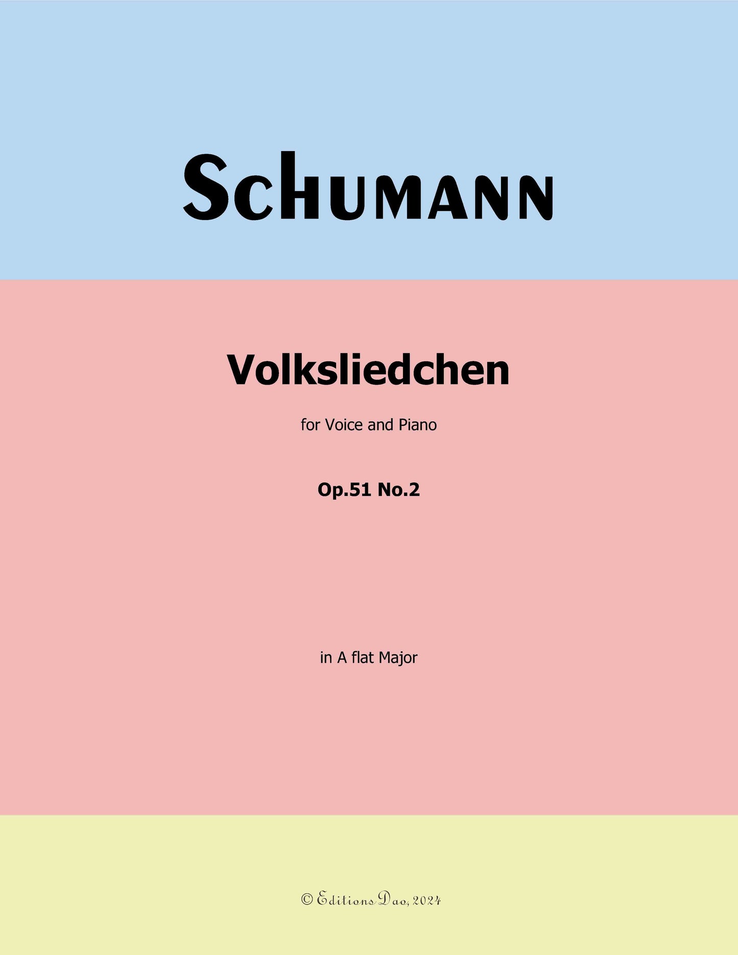 Volksliedchen, by R. Schumann