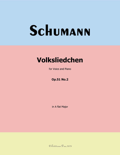 Volksliedchen, by R. Schumann