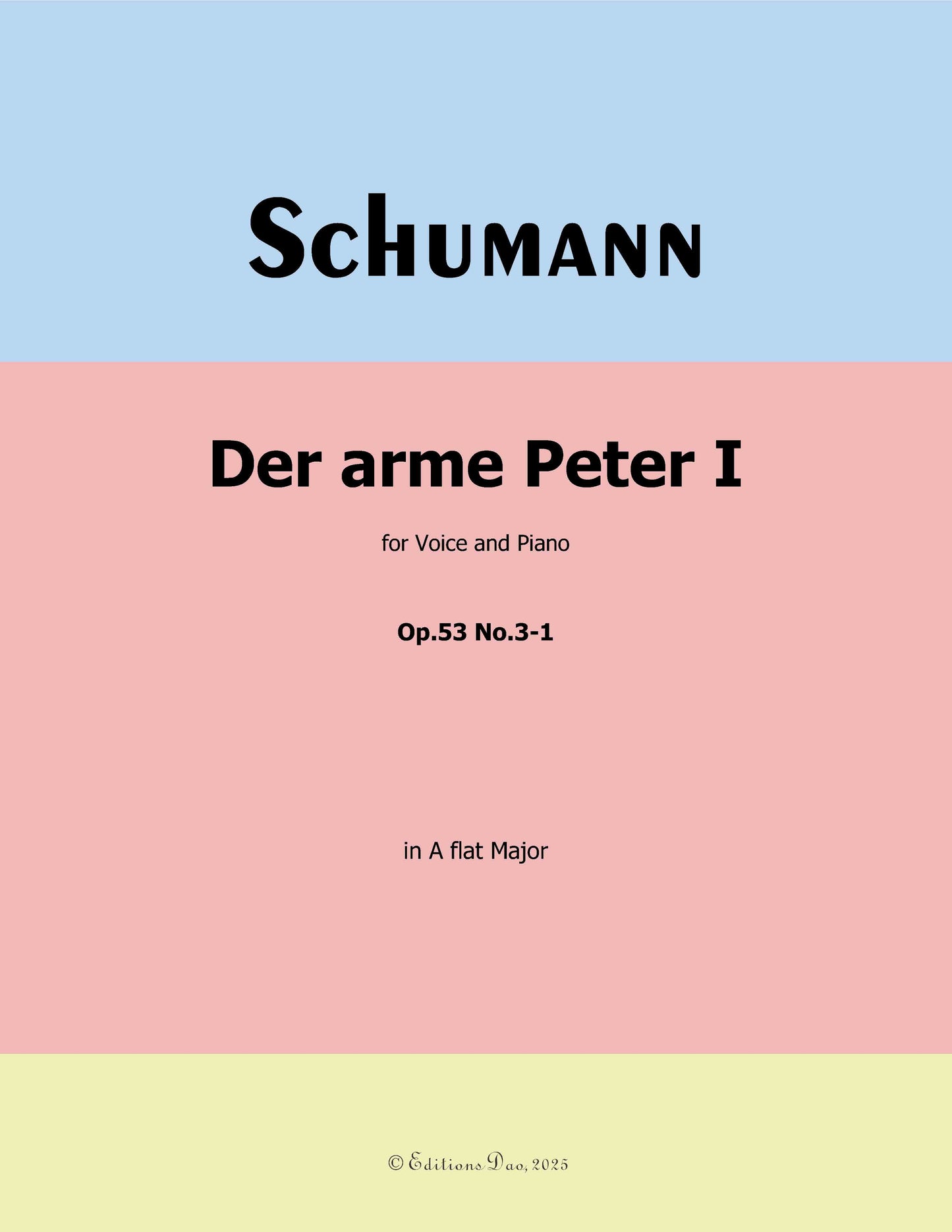 Der arme Peter 1, by R. Schumann