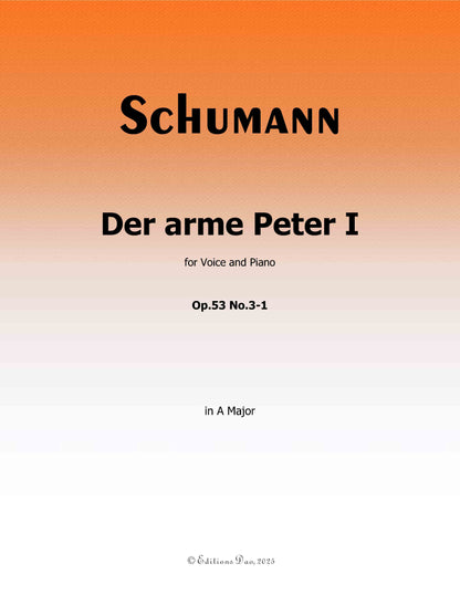 Der arme Peter 1, by R. Schumann