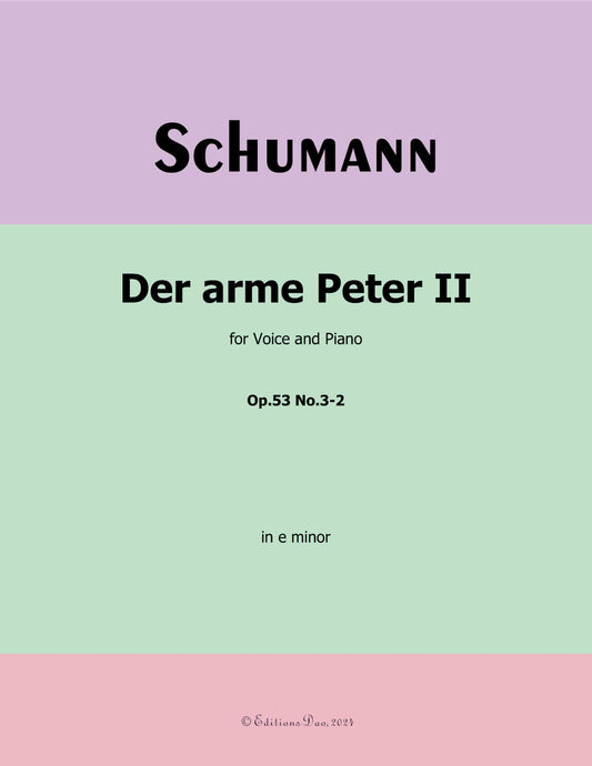 Der arme Peter 2, by R. Schumann