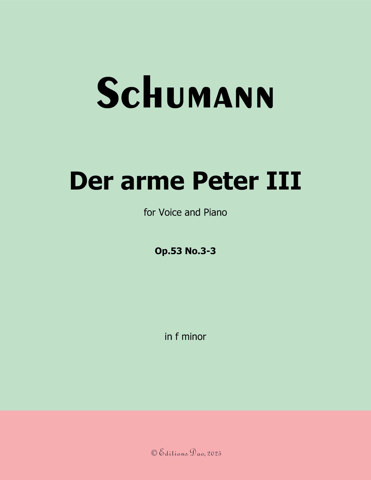 Der arme Peter 3, by R. Schumann