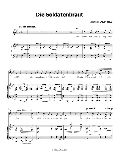 Die Soldntenbraut, by R. Schumann