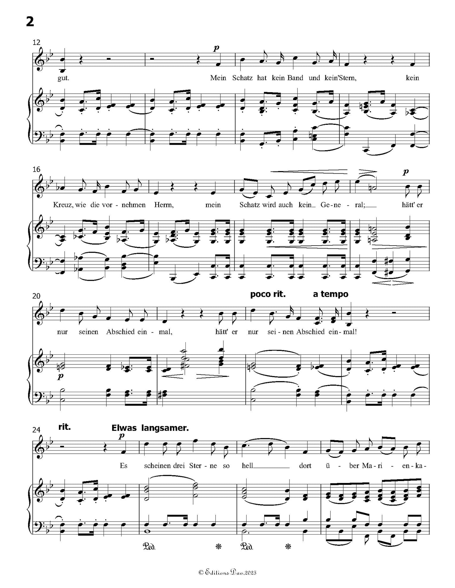 Die Soldntenbraut, by R. Schumann