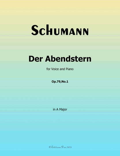 Der Abendstern, by R. Schumann