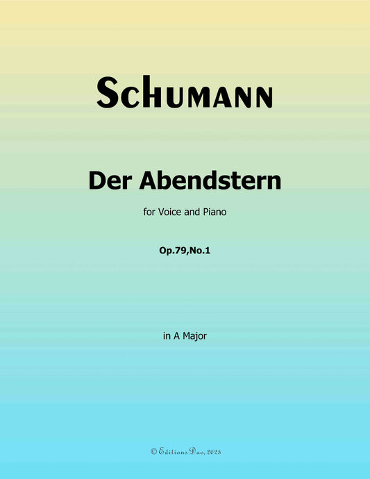 Der Abendstern, by R. Schumann