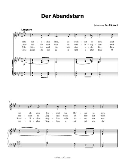 Der Abendstern, by R. Schumann