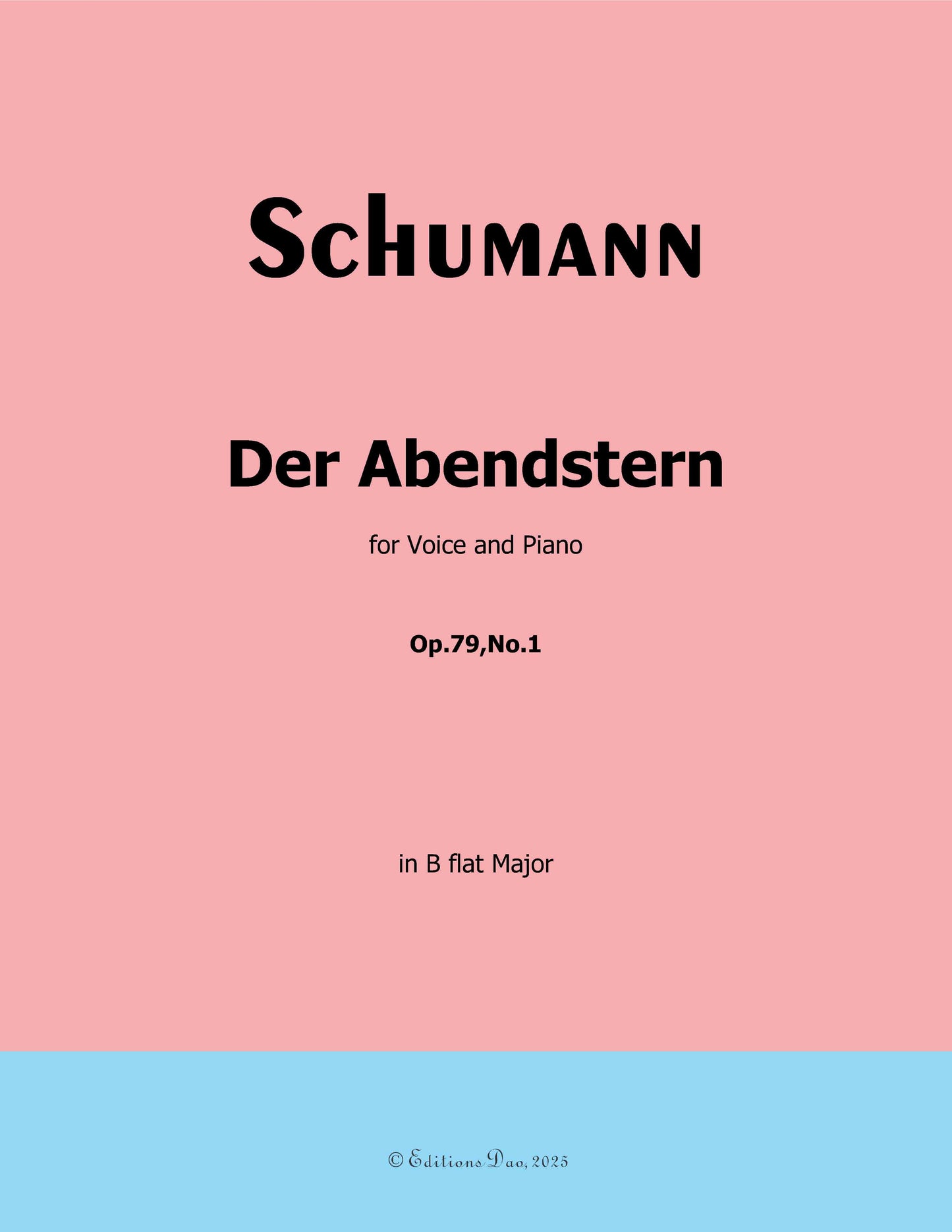 Der Abendstern, by R. Schumann