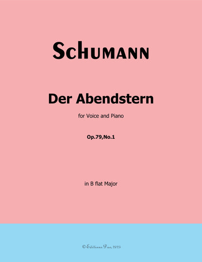 Der Abendstern, by R. Schumann