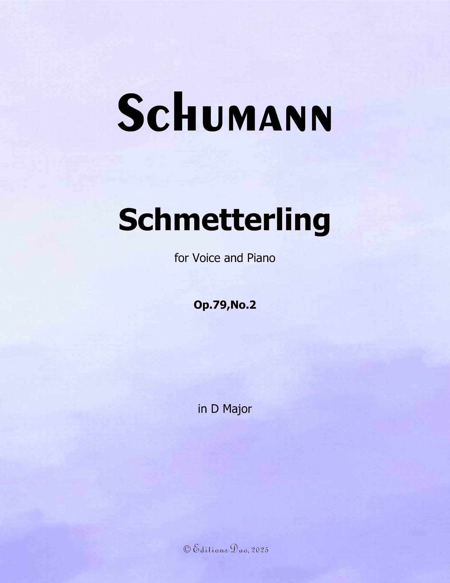 Schmetterling, by R. Schumann