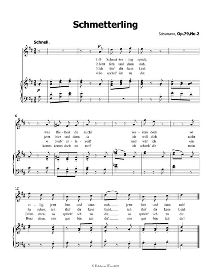 Schmetterling, by R. Schumann