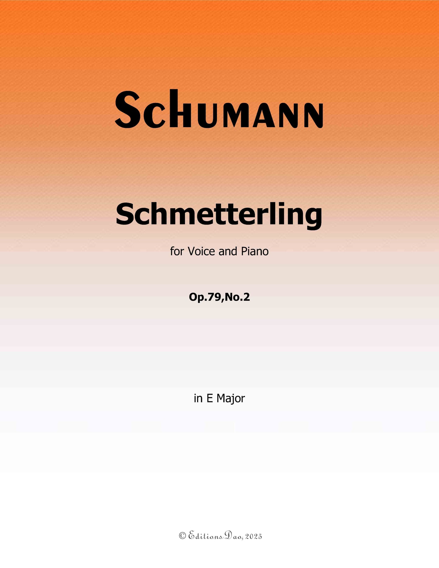 Schmetterling, by R. Schumann