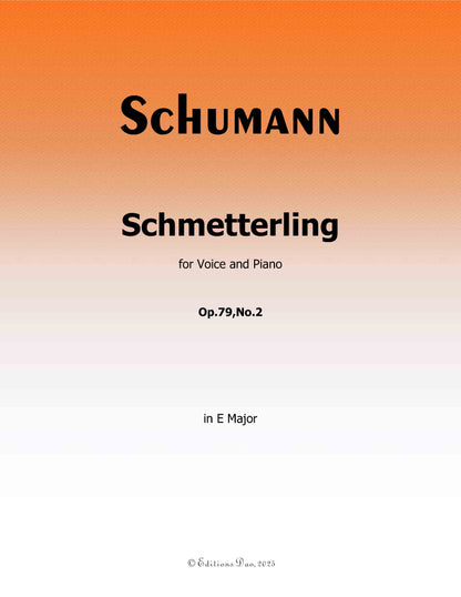 Schmetterling, by R. Schumann