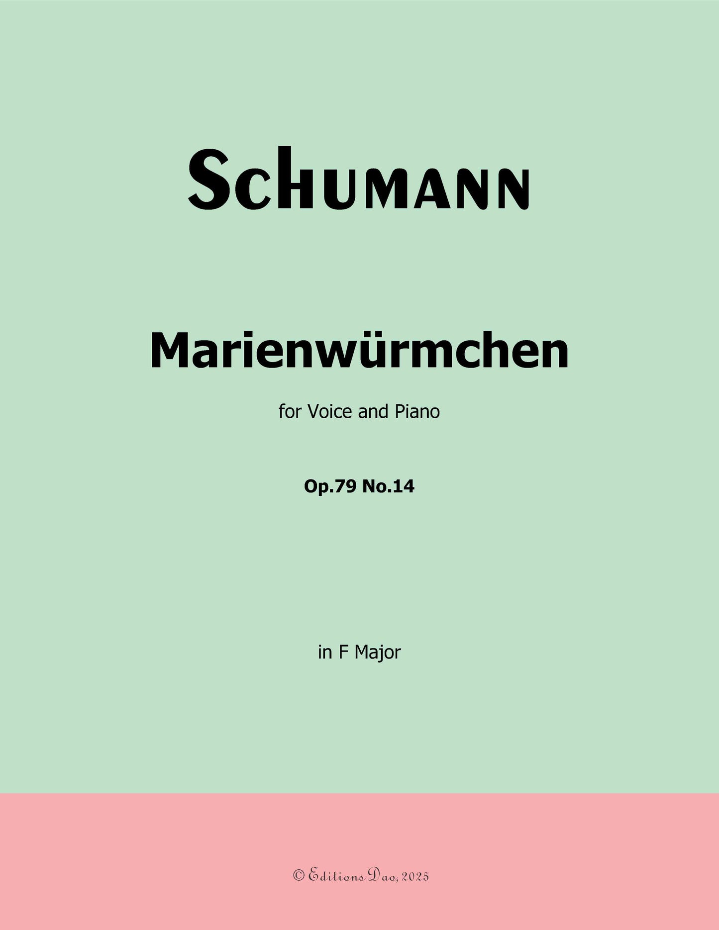 Marienwurmchen, by R. Schumann