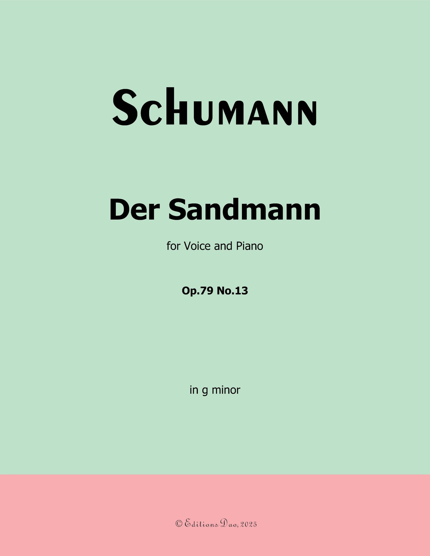 Der Sandman, by R. Schumann