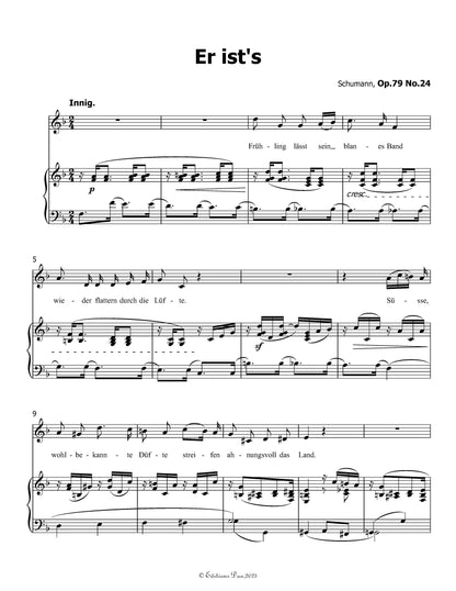 Er ists, by R. Schumann