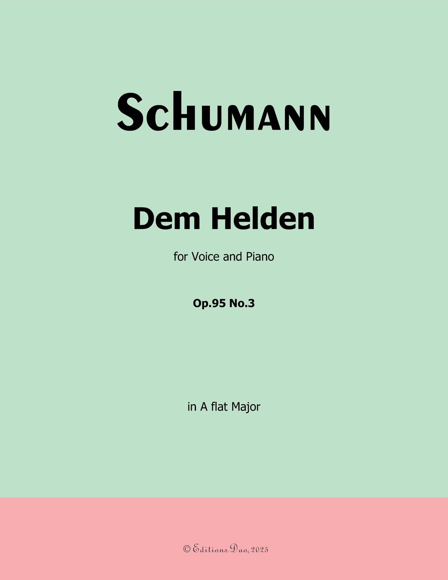 Dem Helden, by R. Schumann