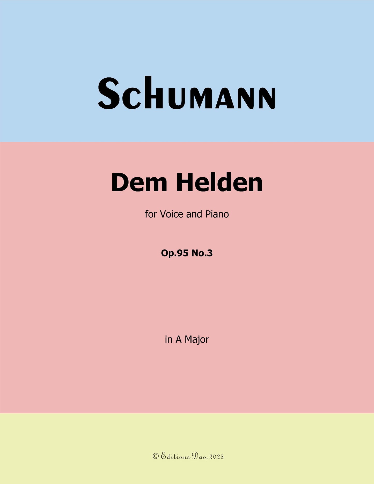 Dem Helden, by R. Schumann