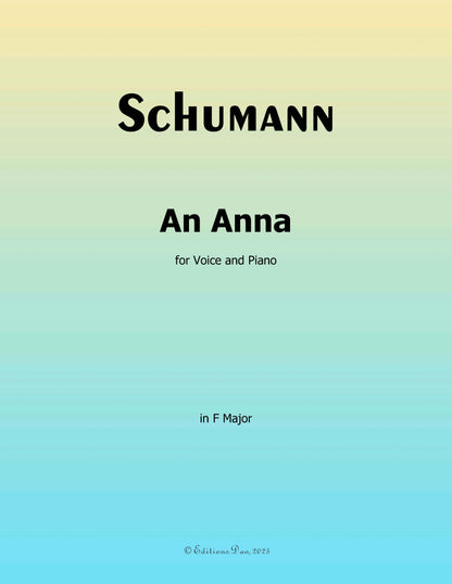 An Anna, by R. Schumann