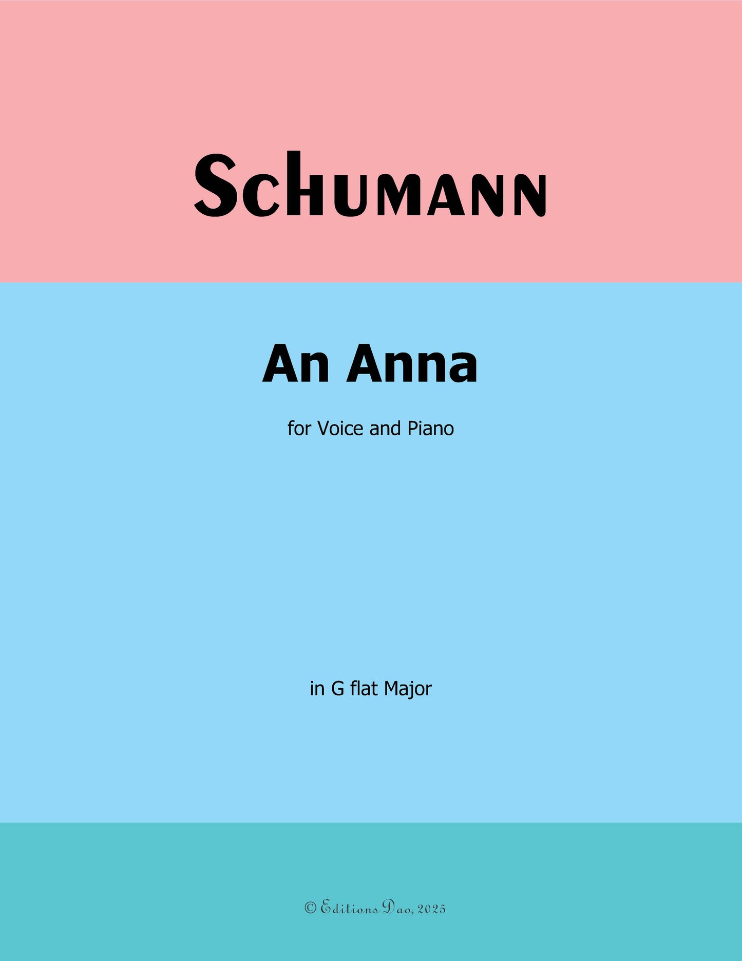 An Anna, by R. Schumann