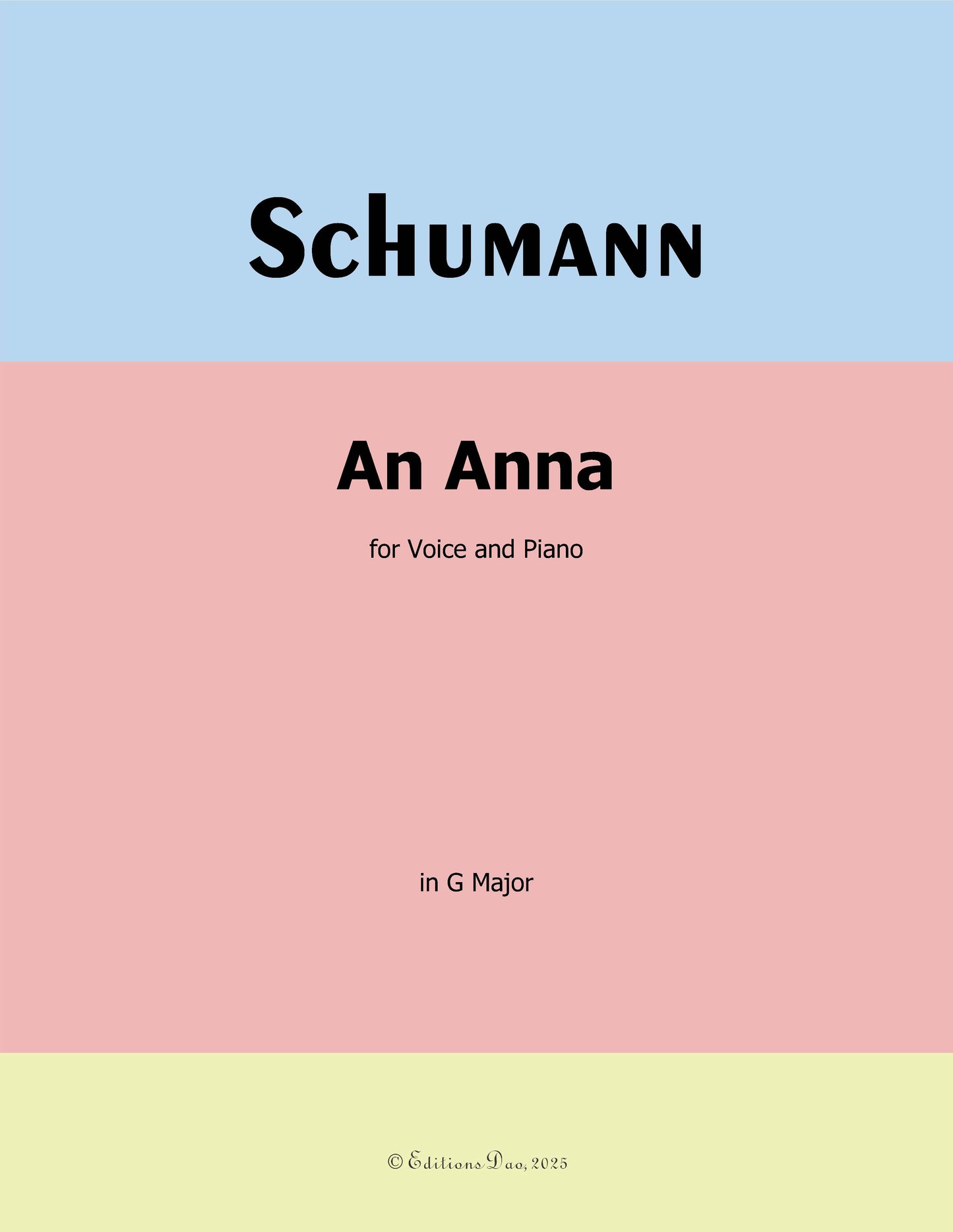 An Anna, by R. Schumann