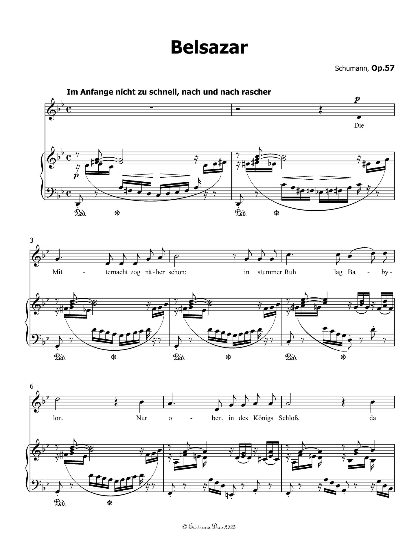 Belsazar, by R. Schumann