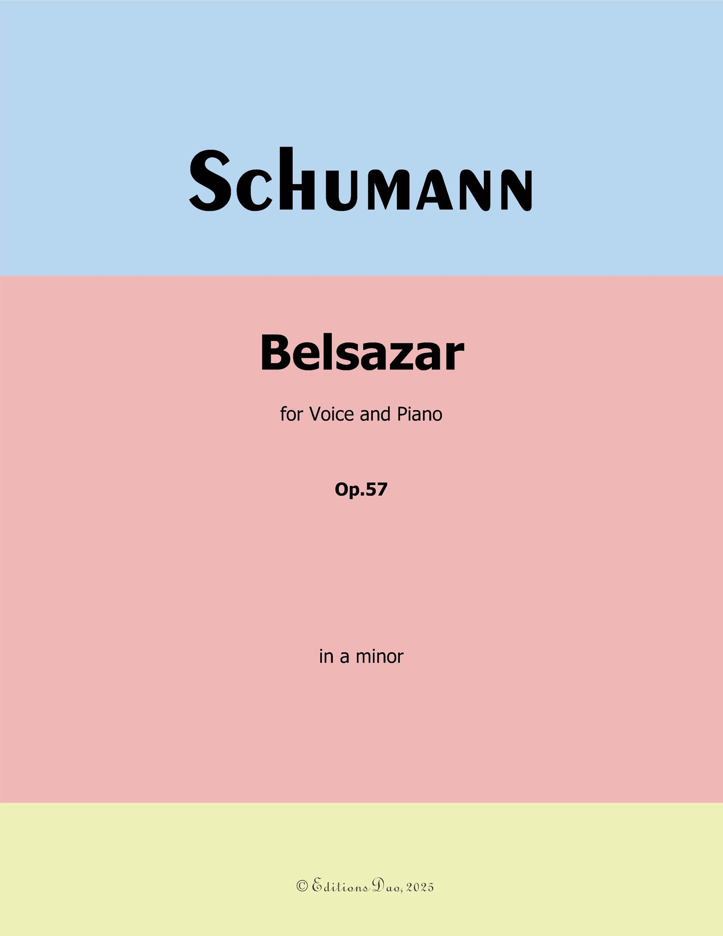 Belsazar, by R. Schumann
