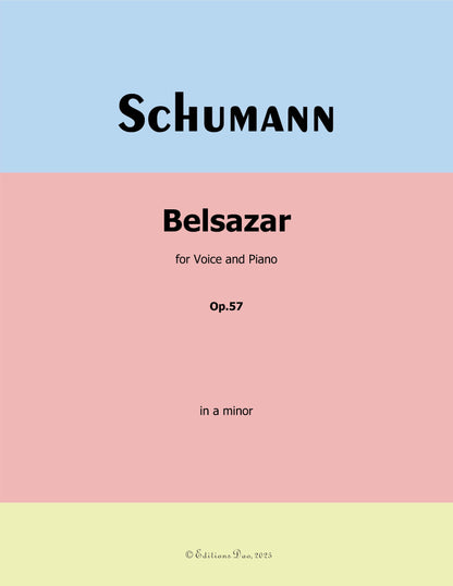 Belsazar, by R. Schumann