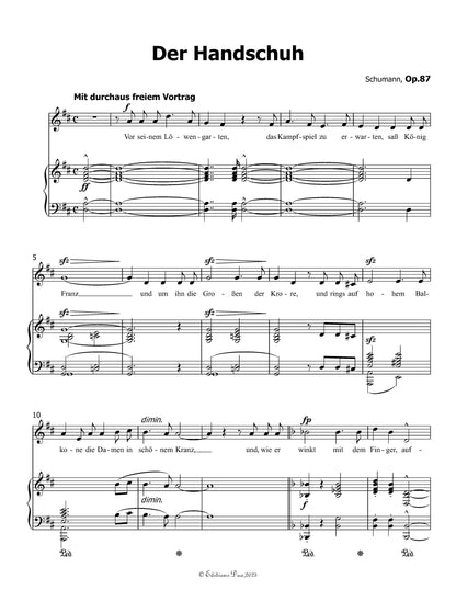Der Handschuh, by R. Schumann