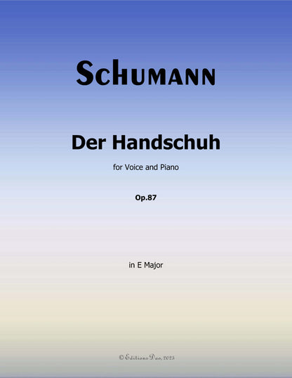 Der Handschuh, by R. Schumann