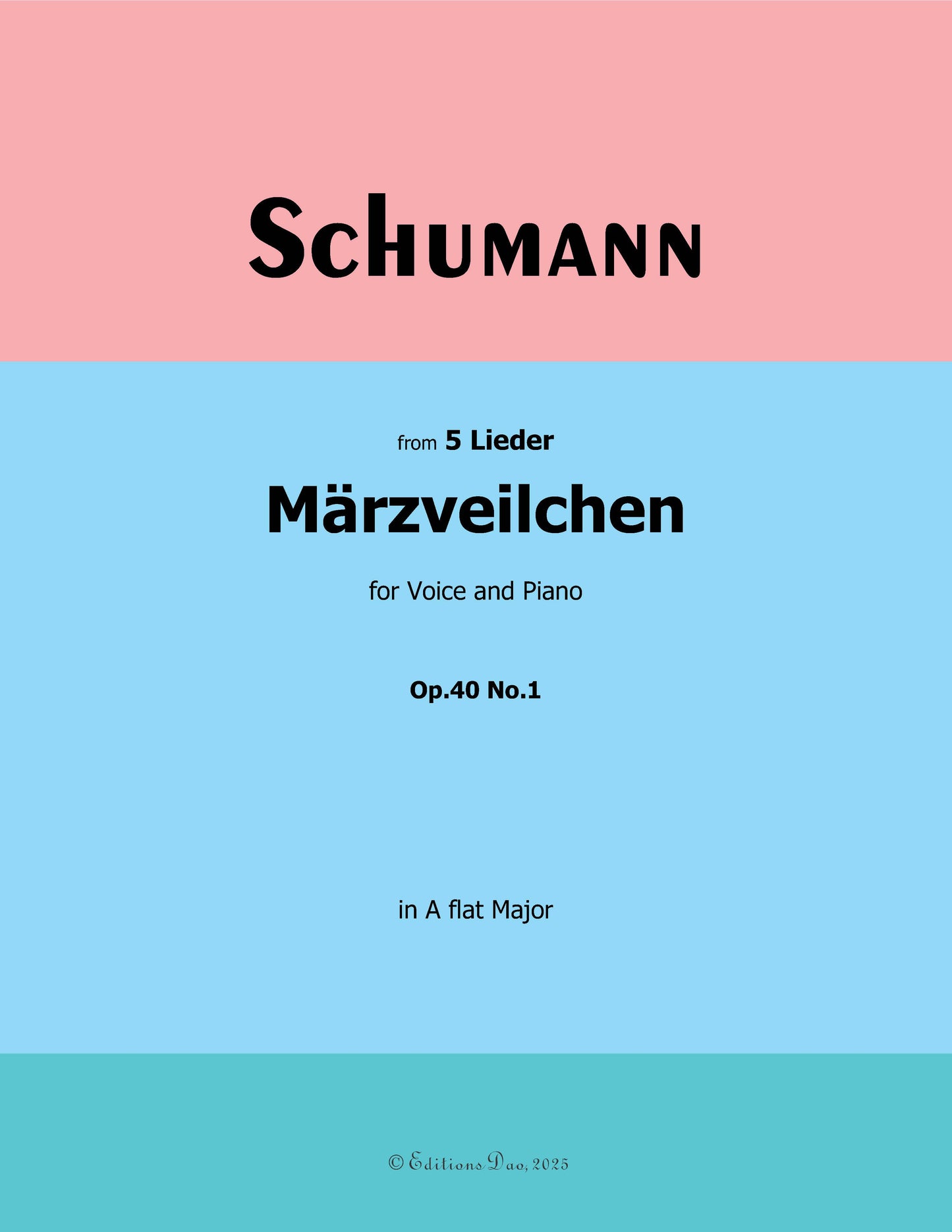 Marzveilchen, by R. Schumann