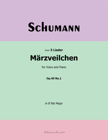 Marzveilchen, by R. Schumann