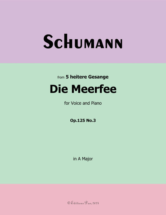 Die Meerfee, by R. Schumann