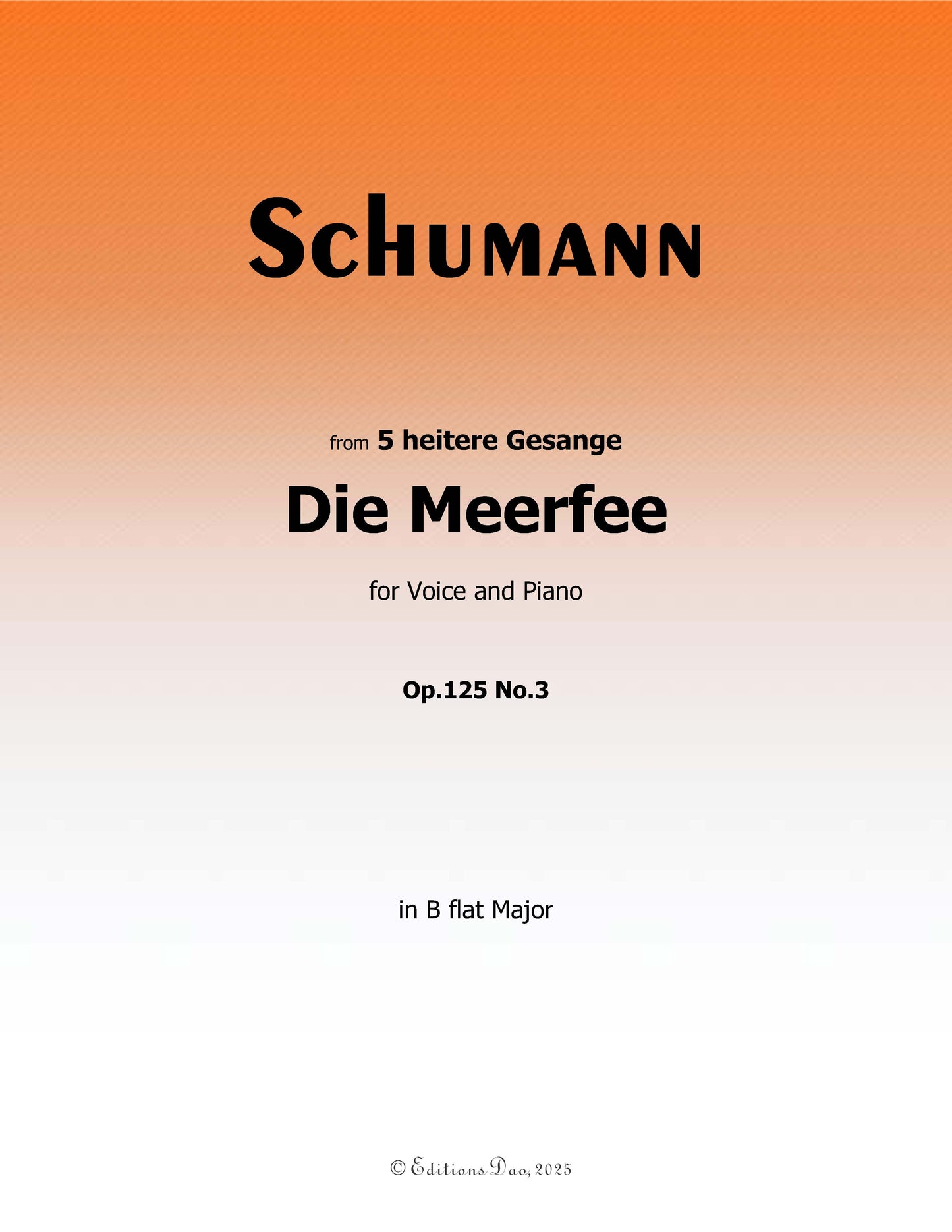 Die Meerfee, by R. Schumann