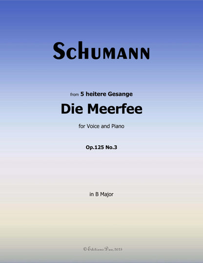 Die Meerfee, by R. Schumann