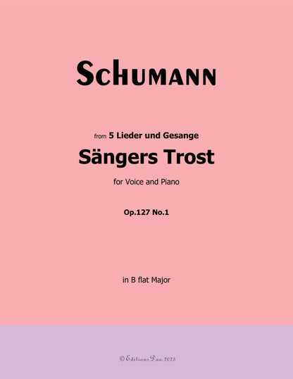 Sangers Trost, by R. Schumann