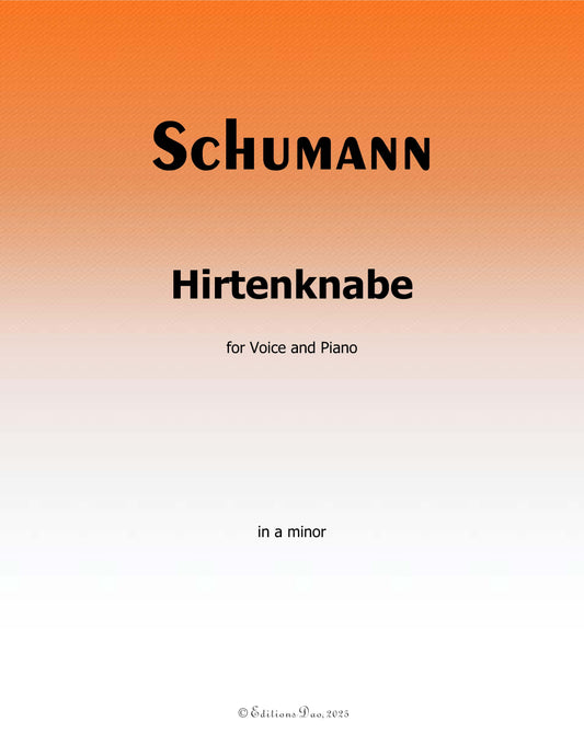 Hirtenknabe, by R. Schumann