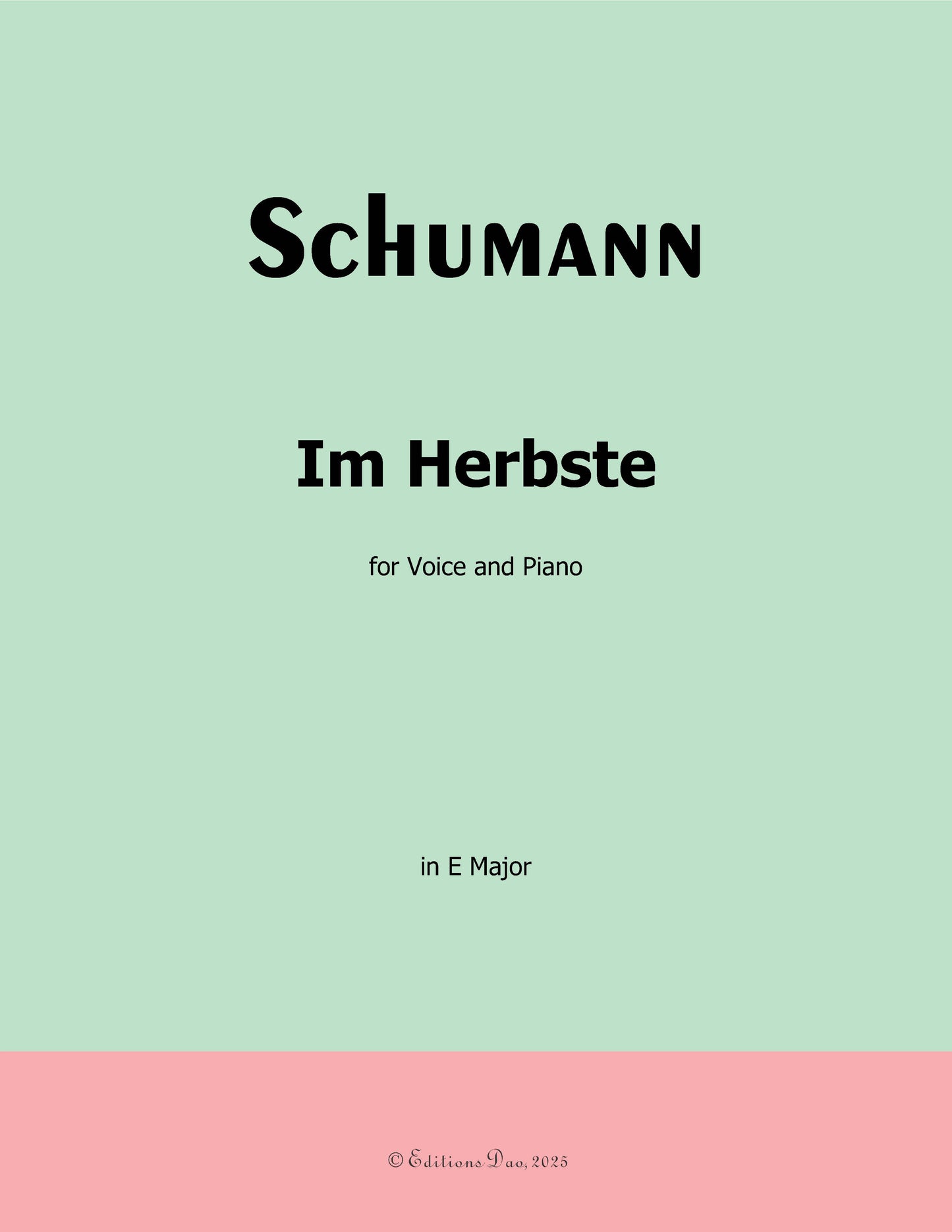 Im Herbste, by R. Schumann
