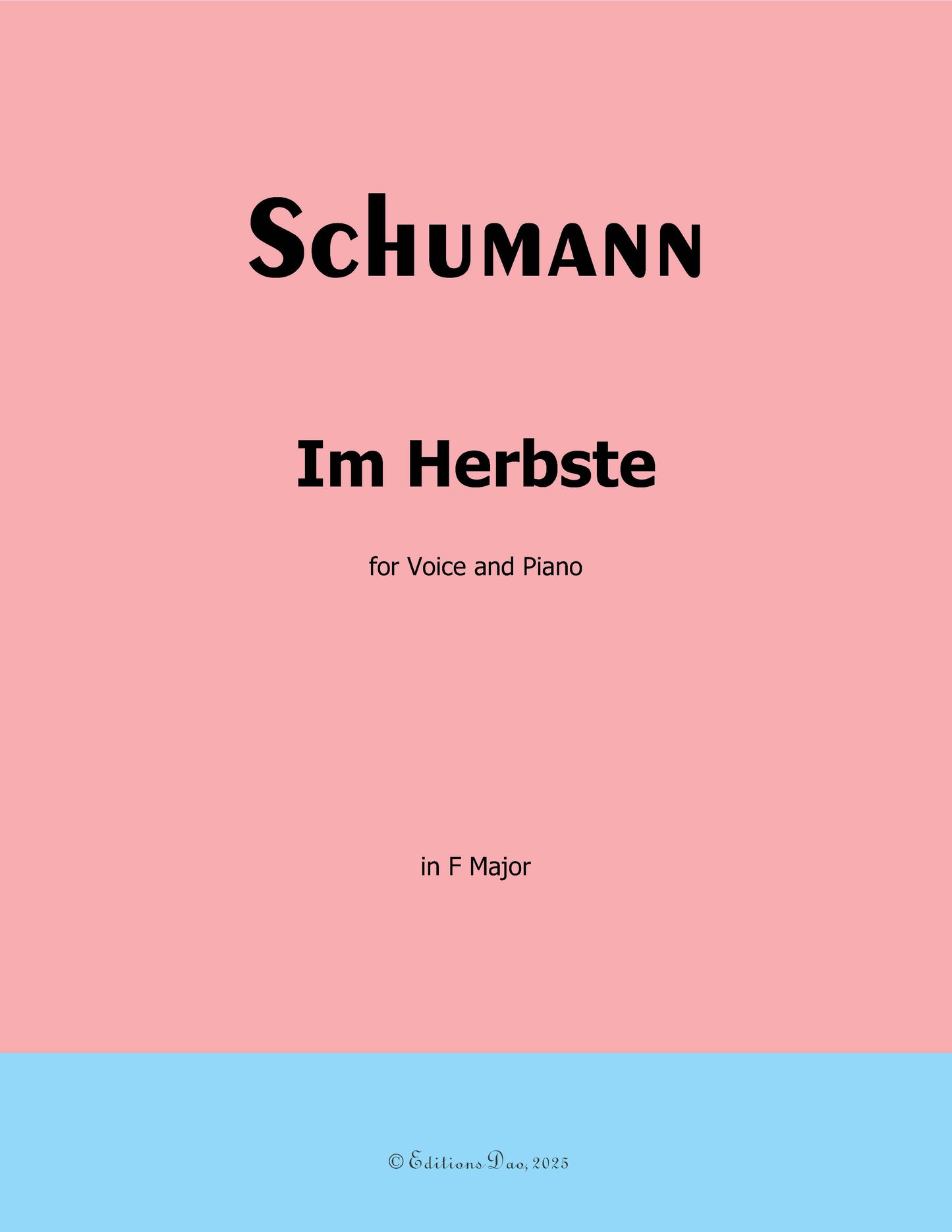 Im Herbste, by R. Schumann