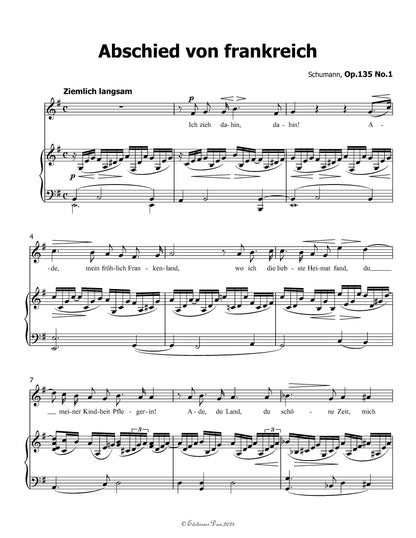 Abschied von frankreich, by R. Schumann