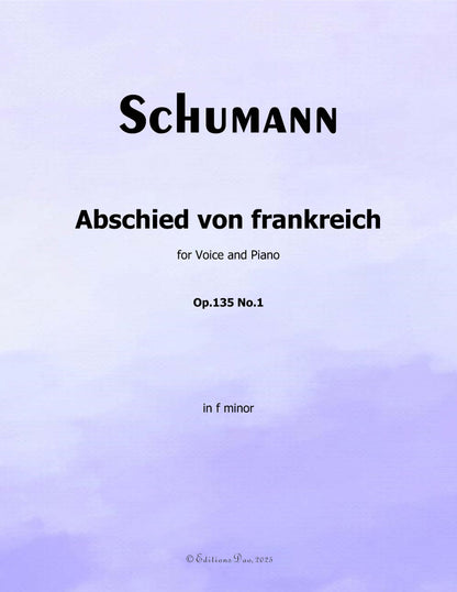 Abschied von frankreich, by R. Schumann